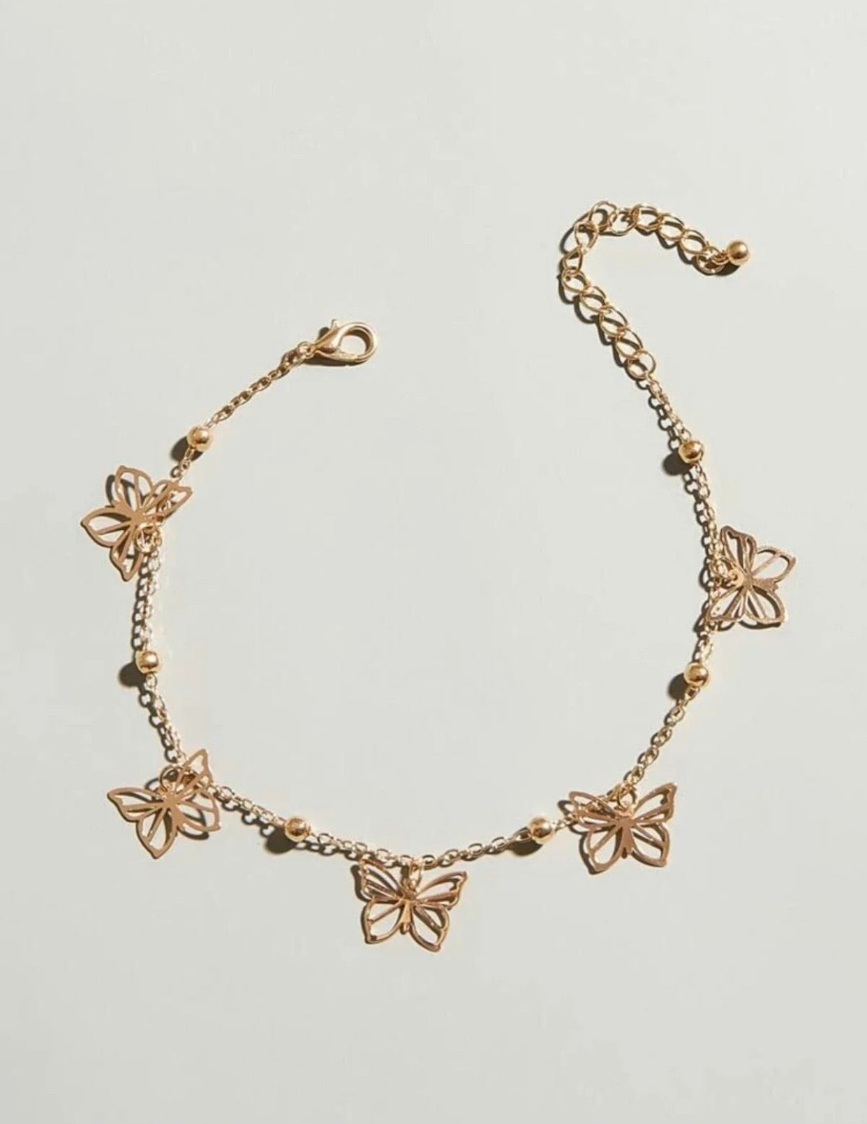 Butterfly Anklet/Bracelet- Gold